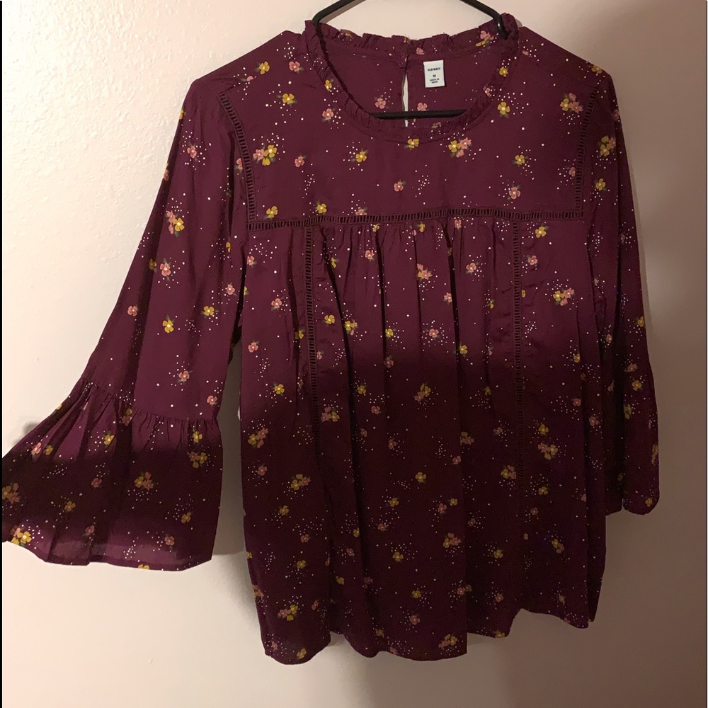 Burgundy blouse